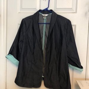 CJ Banks denim blazer